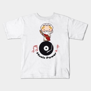 Music life power cool design Kids T-Shirt